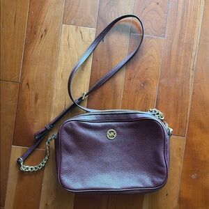 Michael Kors Burgundy Crossbody Bag